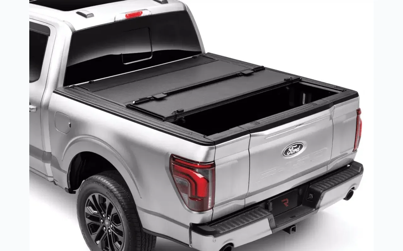 ford raptor tonneau cover on a pickup truck
