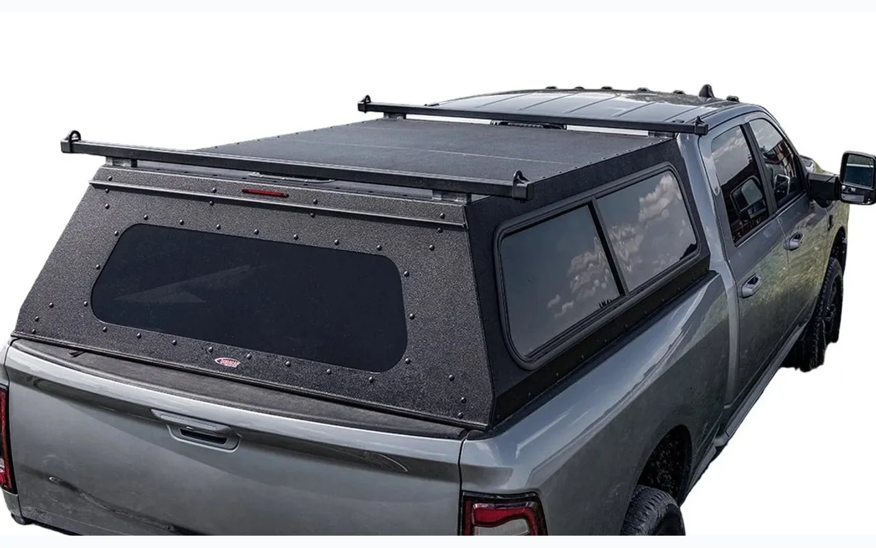 truck bed ladder rack on a pickup truck