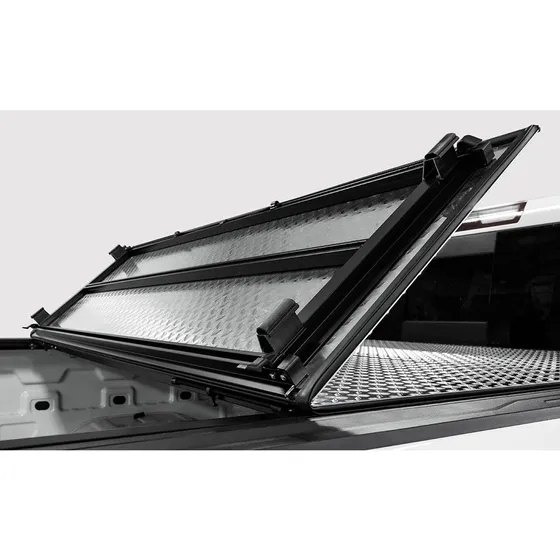 LOMAX Folding Hard Tonneau Cover for Midsize Trucks, Model-Specific Fit