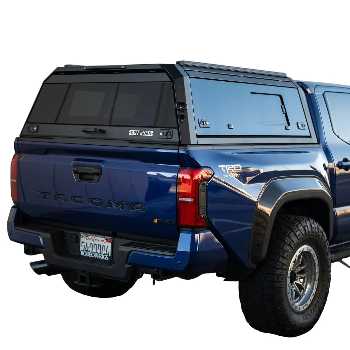 OPENROAD Bolt-On Bed Cap with Sliding Windows for Toyota Tacoma 5 ft Bed