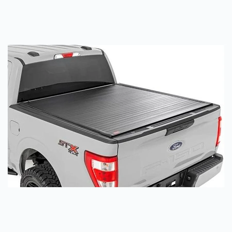 Rough Country Hard Roll-Up Aluminum Tonneau Cover for 2015-2025 Ford F-150