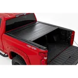 Rough Country Manual Retractable Tonneau Cover for Silverado and Sierra 1500 5 ft 8 in Bed view 1