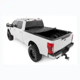 Rough Country Soft Roll-Up Tonneau Cover for 2017-2023 Ford F-250 and F-350 view 1