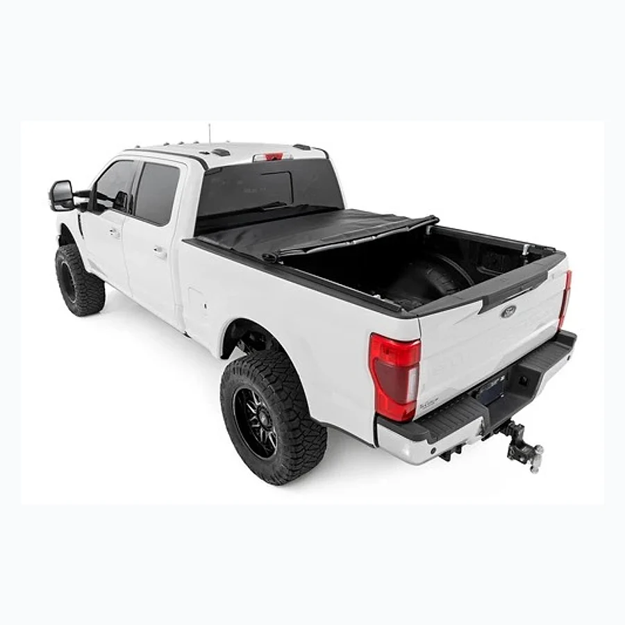 Rough Country Soft Roll-Up Tonneau Cover for 2017-2023 Ford F-250 and F-350