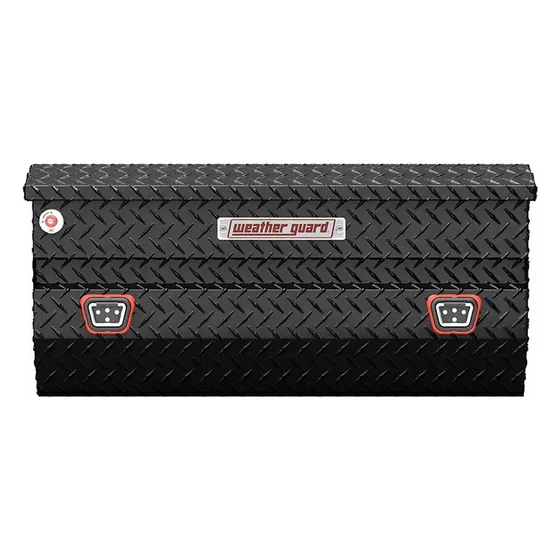 Weather Guard Aluminum Compact All-Purpose Truck Chest Tool Box, Gloss Black